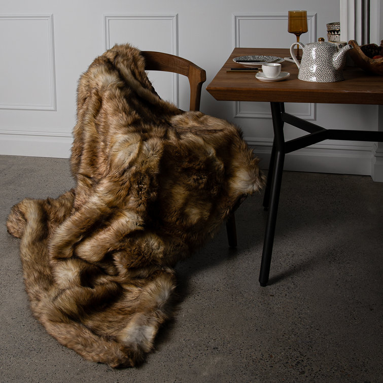 Wild mannered best sale faux fur throw